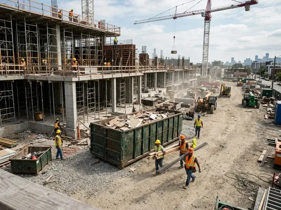 commercial-construction-site-w-002 — frequently asked questions, Low Cost Construction Dumpster Rental in Albert Lea, MN